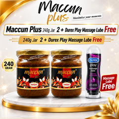 Maccun Plus 240g jar 2 + Durex Lube
