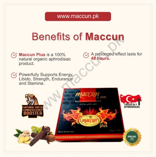 Buy Maccun Plus Vip 12 Sachet Box | Maccun.pk